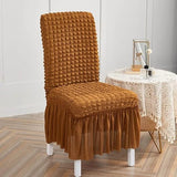 Fluffy Bubble Fabric Chair Cover - Copper