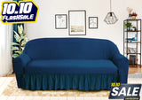 Butterfly Fabric Sofa Cover - Blue