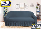 Butterfly Fabric Sofa Cover - Grey