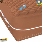 Quilted Zipper waterproof Mattress Protector - Copper