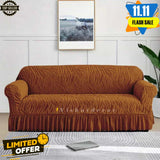 Zebra Velvet Sofa Covers - Copper