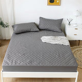 Quilted waterproof Mattress Cover - Grey