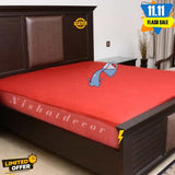 Water Proof Mattress Protector  - Maroon Terry Cotton Stuff