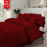 Plated Duvet 8 pieces Maroon