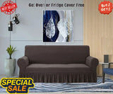 Sofa Cover in Micro Mash Stuff - Dark Brown