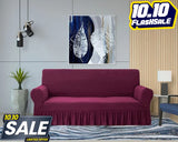 Sofa Cover in Micro Mash Stuff - Maroon