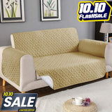 Micro Quilted Sofa Cover - Beige