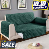 Micro Quilted Sofa Cover - Green
