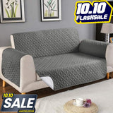 Micro Quilted Sofa Cover - Grey