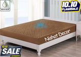 Quilted waterproof Mattress Cover - Brown