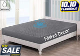 Quilted waterproof Mattress Cover - Grey