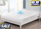 Quilted waterproof Mattress Cover - White