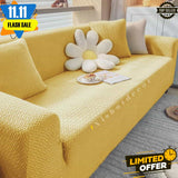 Jacquard Stripe Sofa Cover - Biege