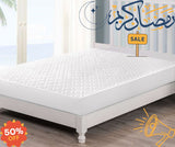 Quilted waterproof Mattress Cover - White