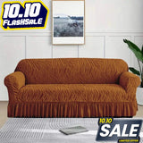 Zebra Velvet Sofa Covers - Copper