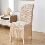 Velvet Zebra Chair Cover - Skin