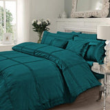 Duvet Set 8 Pieces Design Box Pleated - Teal