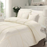 Duvet Set 8 Pieces Design Box Pleated - Cream