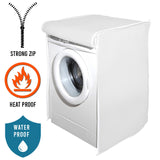 Water Proof Washing Machine Cover Front Load- White